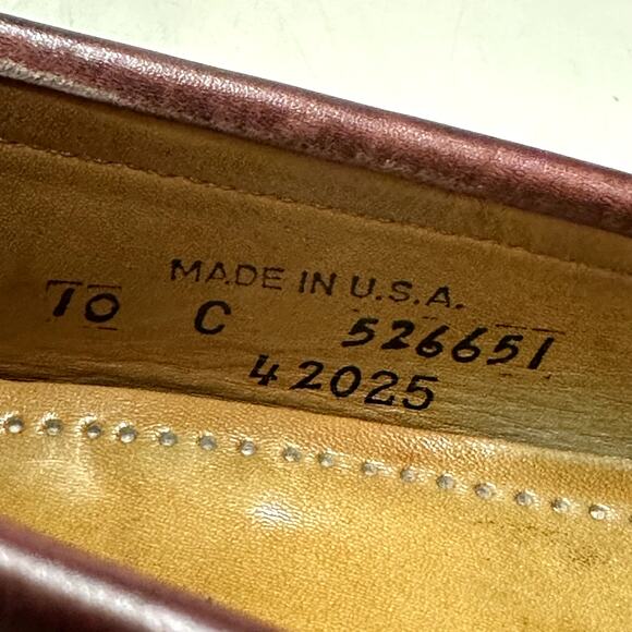 NEW HEELS Rancourt x Allen Edmonds Paxton Penny Loafer Burgundy Made in USA 10 C main image 12